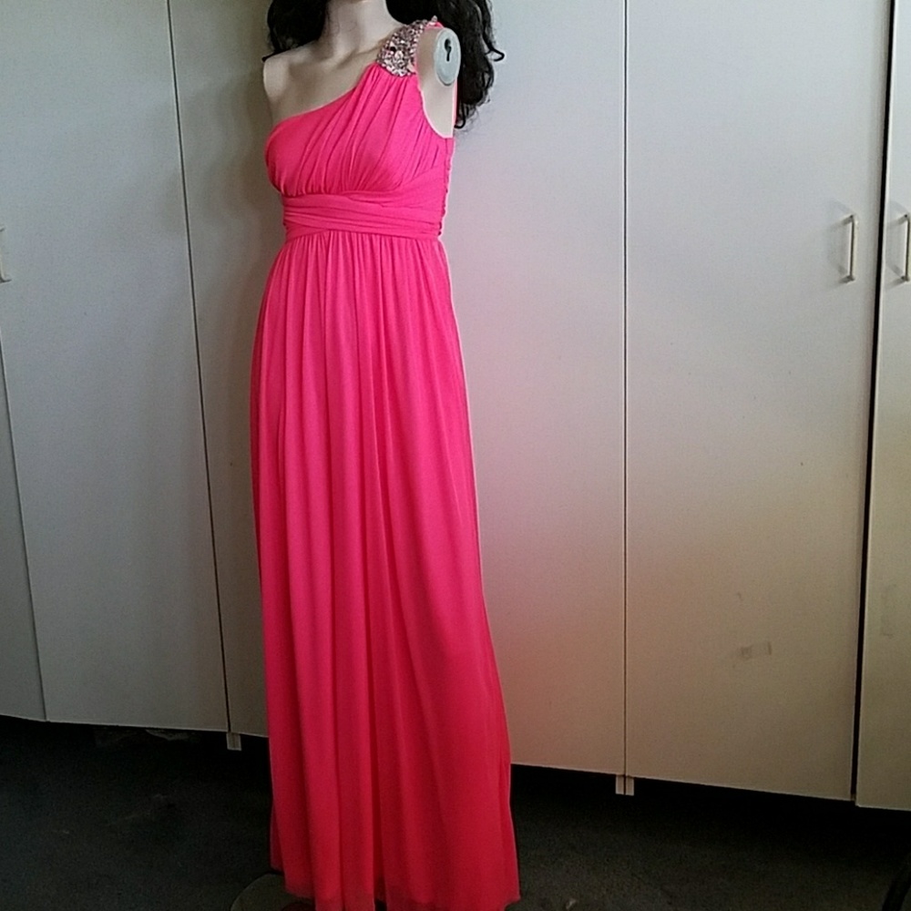 Neon Pink maxi dress  sz 3